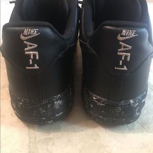 air force 1 black marble